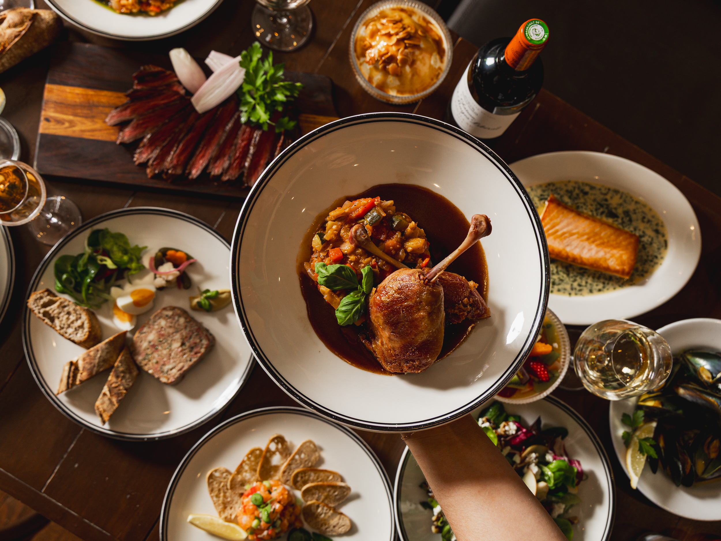 Restaurant food
